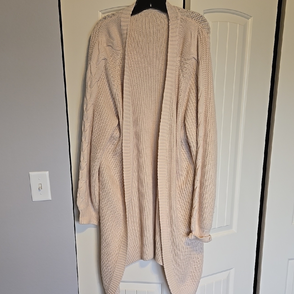 Women's Pale Pink Sweater Cardigan